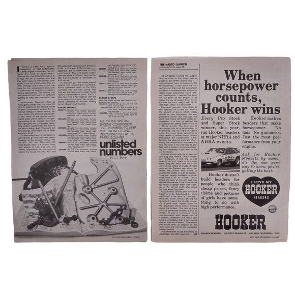 Hot Rod Magazine 1976 Loose Leaf Pages 49-52 & 103-108 - Picture 3 of 6
